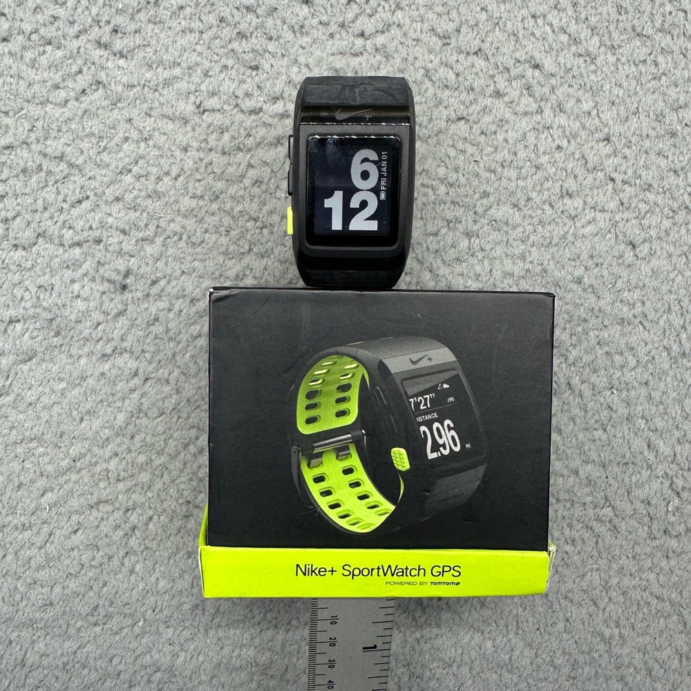 Nike Watch Black Volt Unisex Size SportWatch 2.2.0 SportWatch - Picture 1 of 16